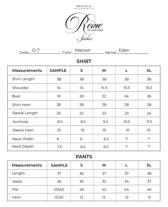 Eden | Reine Luxury Lawn Stitched '26 | Republic Womenswear