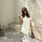 WHITE LINEN VEST SET | Sak Atelier