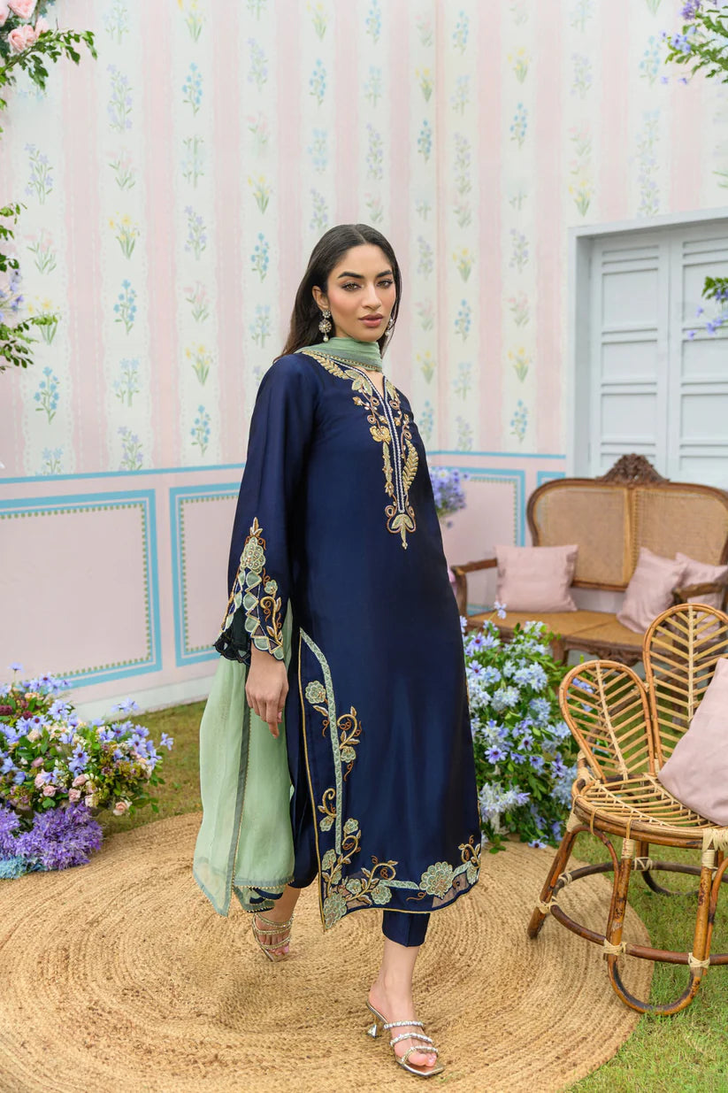 Midnight Blue | Zarayna-Festive Formals '25 | Flairs Studio