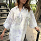 Sak Atelier Purple Tie & Dye Chickenkari Toby Tunic With Skinny Shalwar