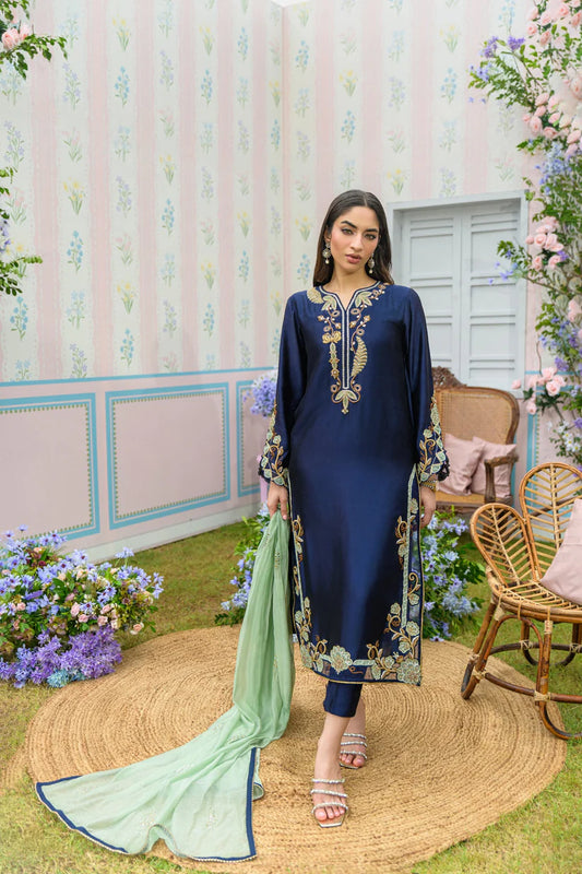 Midnight Blue | Zarayna-Festive Formals '25 | Flairs Studio