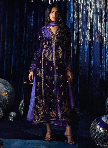Farah Talib Aziz Velvet Fete '25 - Tahlia Shirt And Dupatta