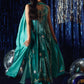 Farah Talib Aziz Velvet Fete '25 - Ansy Aqua Shirt And Dupatta