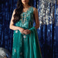 Farah Talib Aziz Velvet Fete '25 - Ansy Aqua Shirt And Dupatta