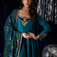 Farah Talib Aziz Velvet Fete '25 - Amura Teal Kalidaar