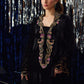 Farah Talib Aziz Velvet Fete '25 - Nori Black Kaftan