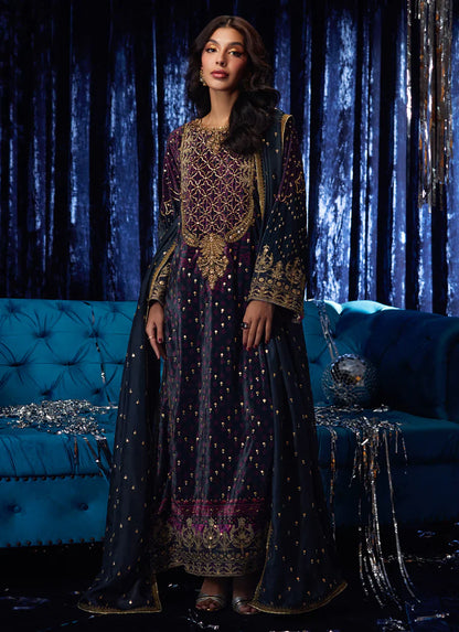 Farah Talib Aziz Velvet Fete '25 - Reeya Velvet Shirt And Dupatta
