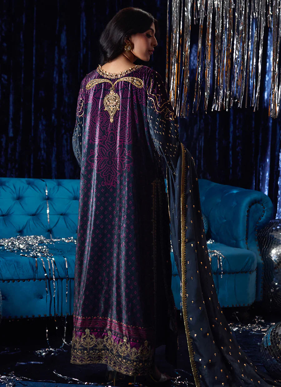 Farah Talib Aziz Velvet Fete '25 - Reeya Velvet Shirt And Dupatta