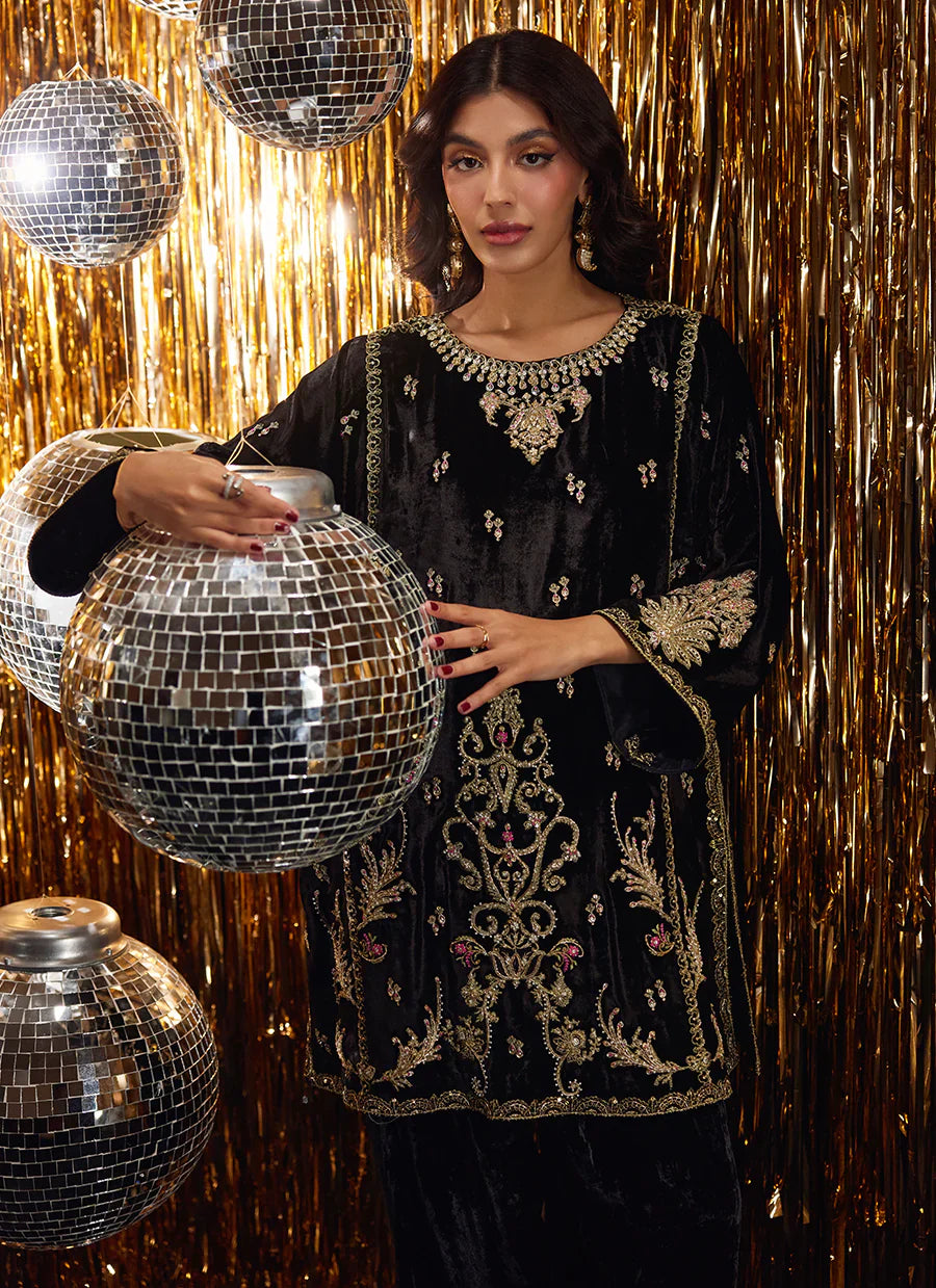 Farah Talib Aziz Velvet Fete '25 - Liana Onyx Shirt