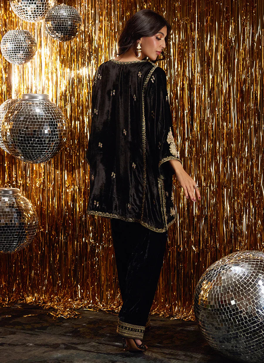 Farah Talib Aziz Velvet Fete '25 - Liana Onyx Shirt
