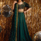 Farah Talib Aziz Velvet Fete '25 - Sera Emerald Lehnga Choli