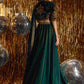 Farah Talib Aziz Velvet Fete '25 - Sera Emerald Lehnga Choli