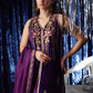 Farah Talib Aziz Velvet Fete '25 - Amima Aubergine Shirt And Dupatta