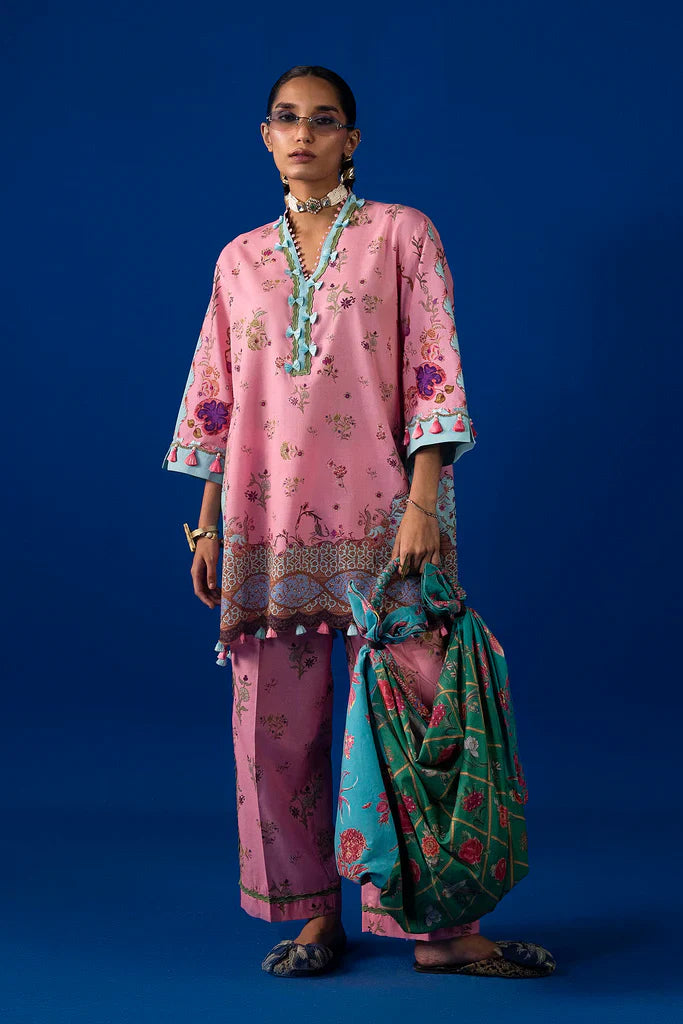 Sana Safinaz Mahay Summer '26 Vol III - Unstitched 2 Piece Lawn Suit - H263-002a-2a