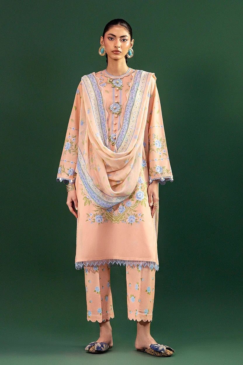Sana Safinaz Mahay Summer Vol V '26 - Unstitched Printed 3 Piece Lawn Suit - H265-001A-3CI