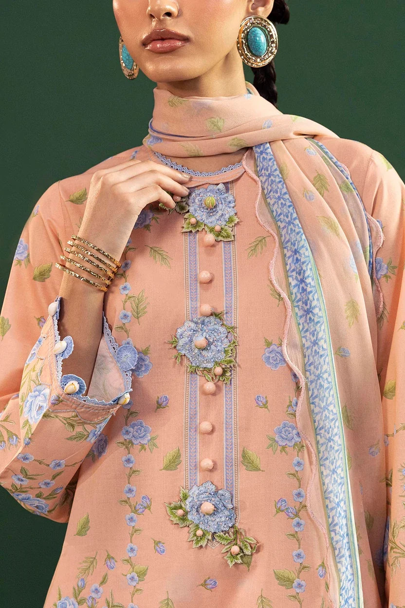 Sana Safinaz Mahay Summer Vol V '26 - Unstitched Printed 3 Piece Lawn Suit - H265-001A-3CI