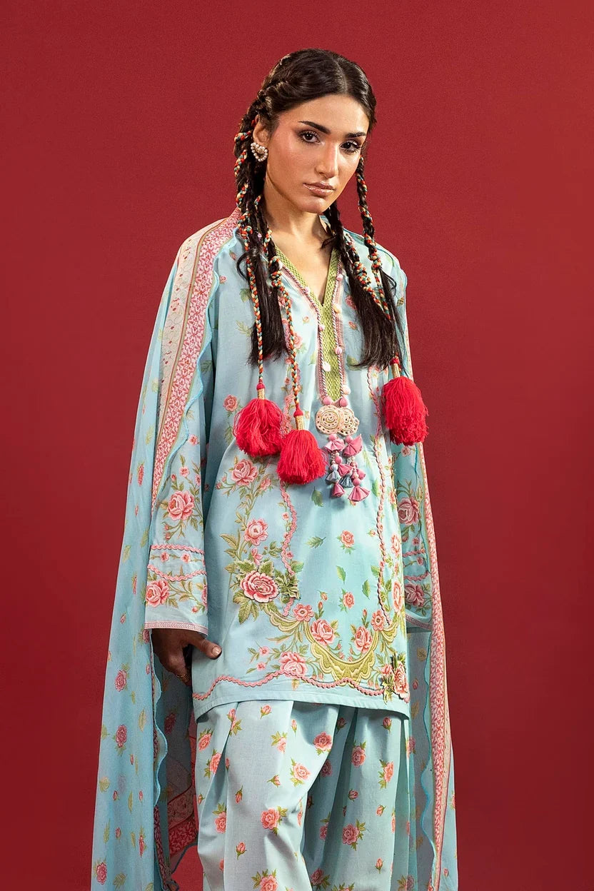 Sana Safinaz Mahay Summer Vol V '26 - Unstitched Printed 3 Piece Lawn Suit - H265-001B-3CI