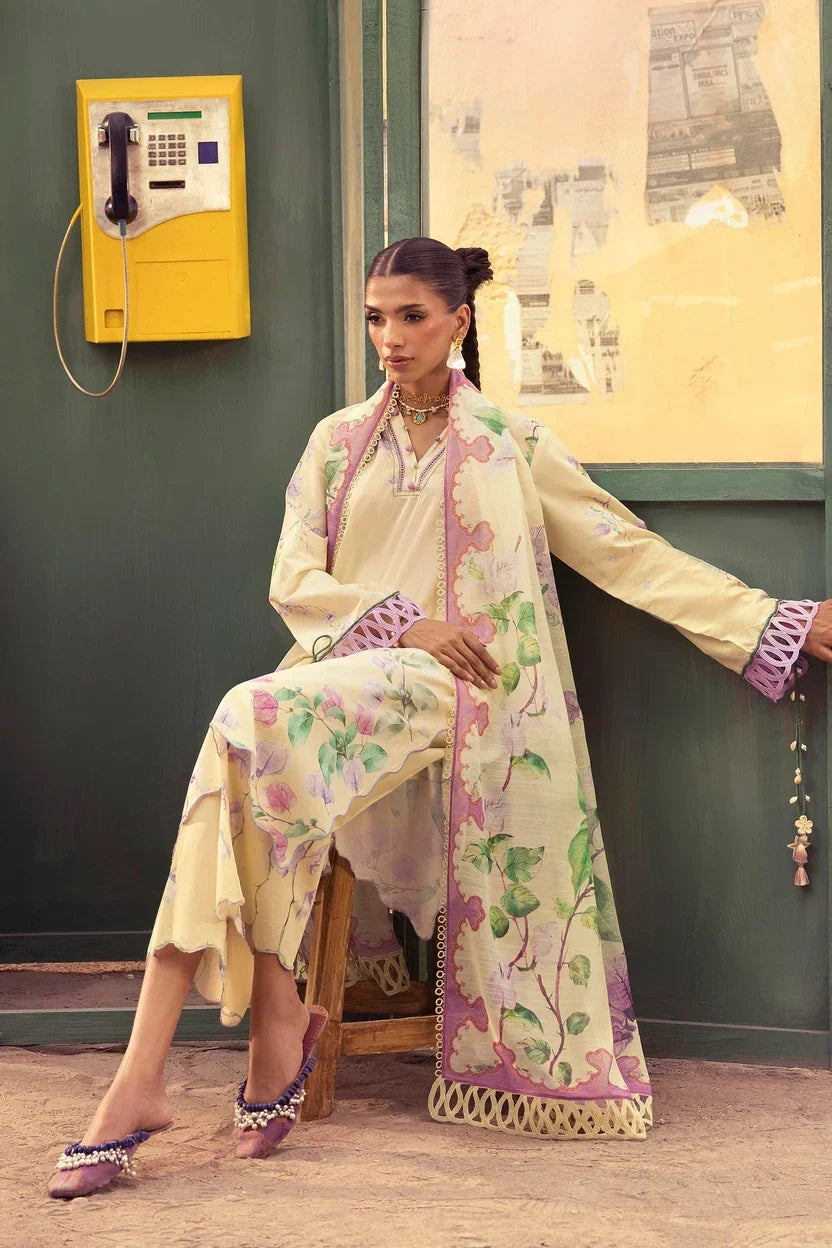 Sana Safinaz Mahay Summer Vol V '26 - Unstitched Printed 3 Piece Lawn Suit - H265-005B-3AG