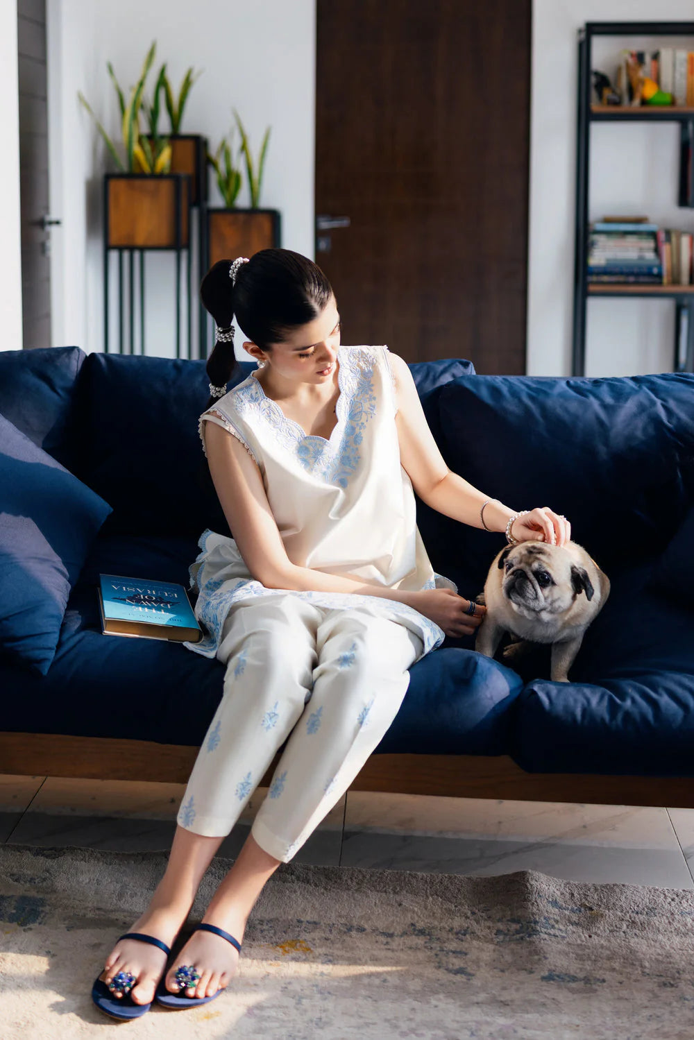 Zaib Staycation '25 - IVORY LUXURY EMBROIDERED 2PCS SET (NPA2-25303)