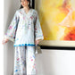 Zaib Staycation '25 - ICE BLUE LILY SET LUXURY PRINTED & EMBROIDERED (NPA2-25313)