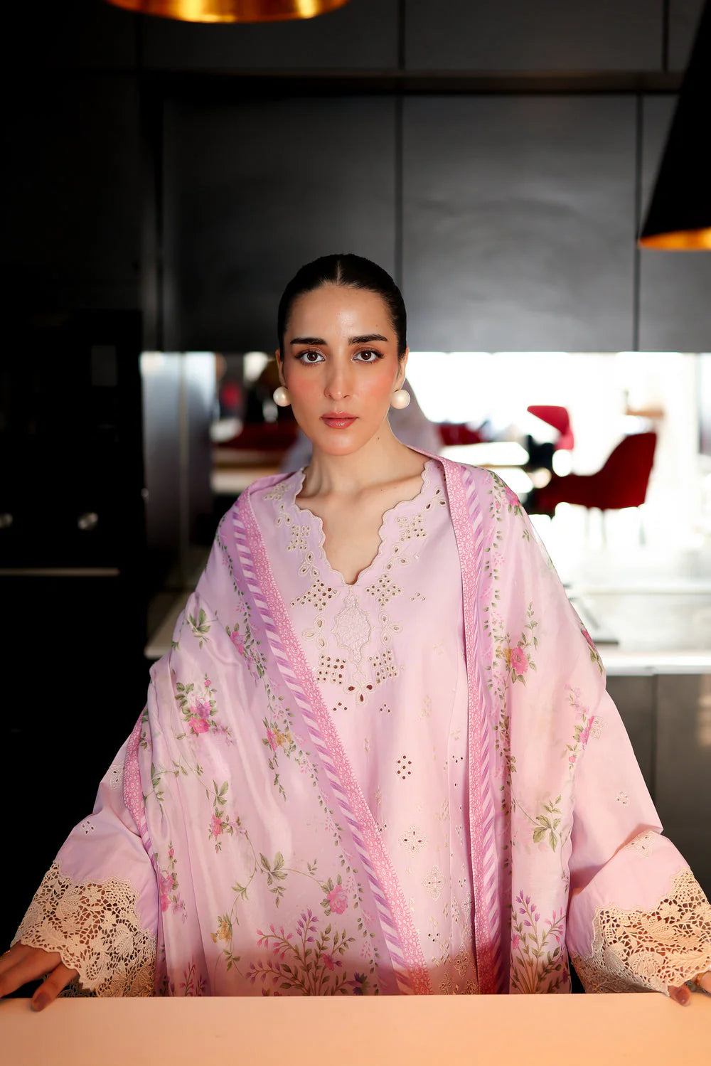 Zaib Staycation '25 - LILAC LUXURY EMBROIDERED 3PCS SET (NP3-25431)