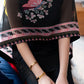 Zaib Staycation '25 - JET BLACK LUXURY EMBROIDERED 3 PCS SET (NPA3-25430)