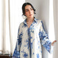 Zaib Staycation '25 - OFF-WHITE & BLUE LUXURY PRINTED 2PCS SET (NPA2-25308)