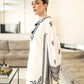 Zaib Staycation '25 - Off-White & Black Luxury Embroidered Farshi Set (NPA2-25302)