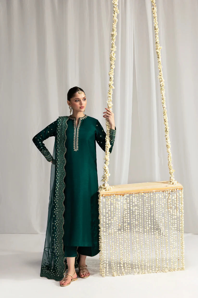 EMERALD GREEN LUXURY WEDDING EDIT 2025 (NPA3-25436) | ZAIB
