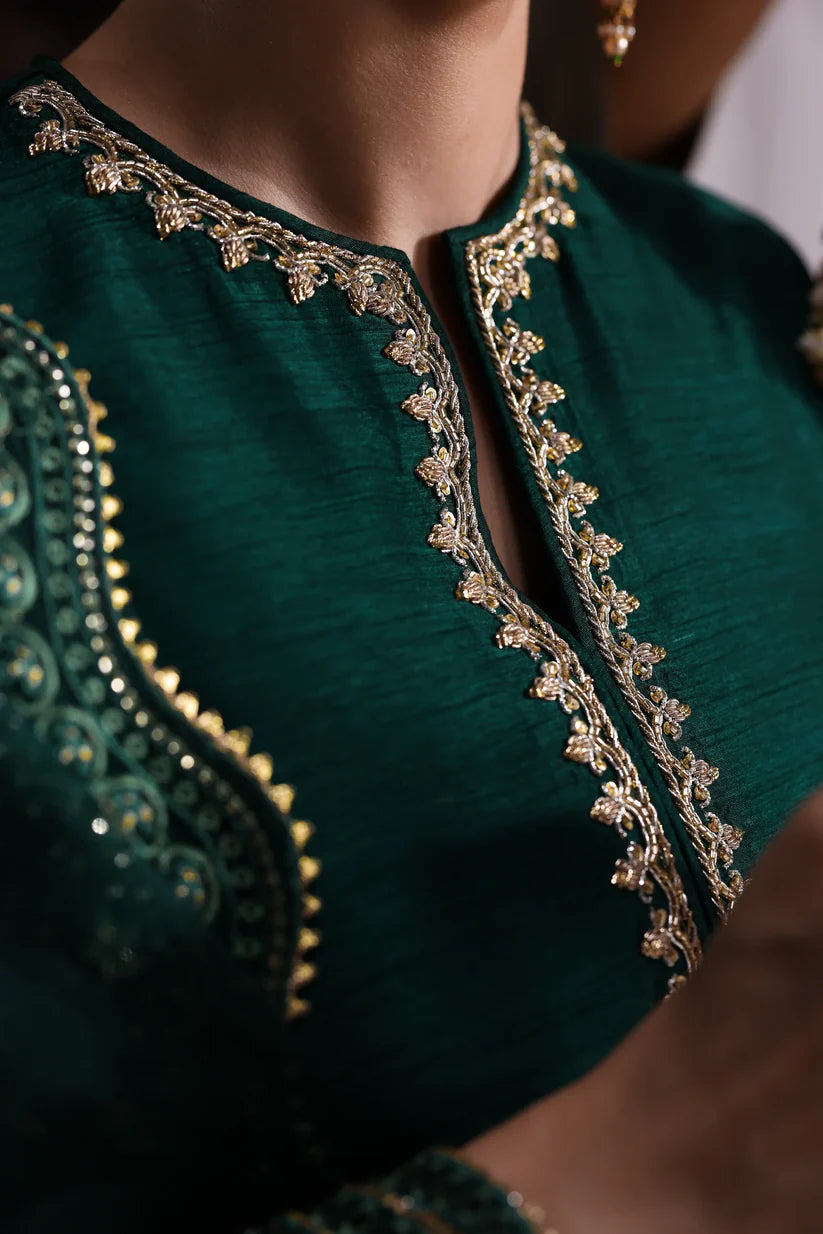 EMERALD GREEN LUXURY WEDDING EDIT 2025 (NPA3-25436) | ZAIB