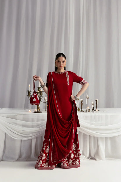 WINE RED LUXURY WEDDING EDIT 2025 (NPA3-25453) | ZAIB