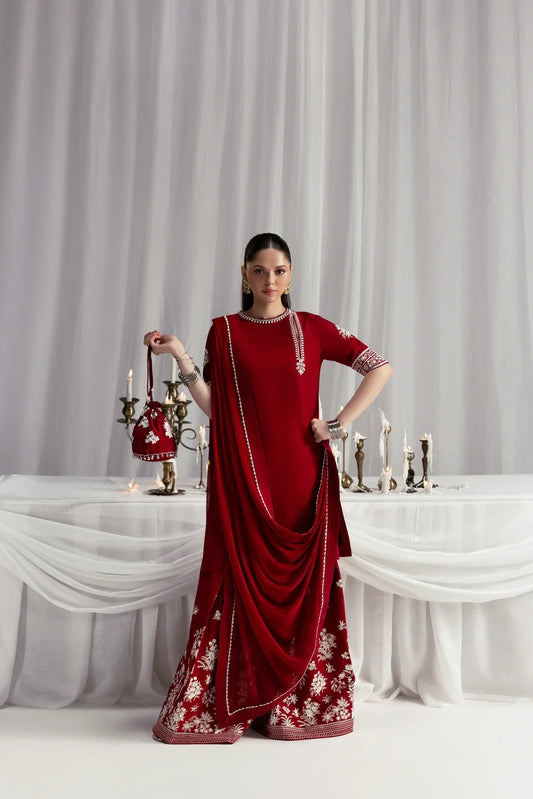 WINE RED LUXURY WEDDING EDIT 2025 (NPA3-25453) | ZAIB