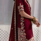 MAROON FARSHI LUXURY WEDDING EDIT 2025 (NPA3-25435) | ZAIB