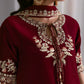 MAROON FARSHI LUXURY WEDDING EDIT 2025 (NPA3-25435) | ZAIB