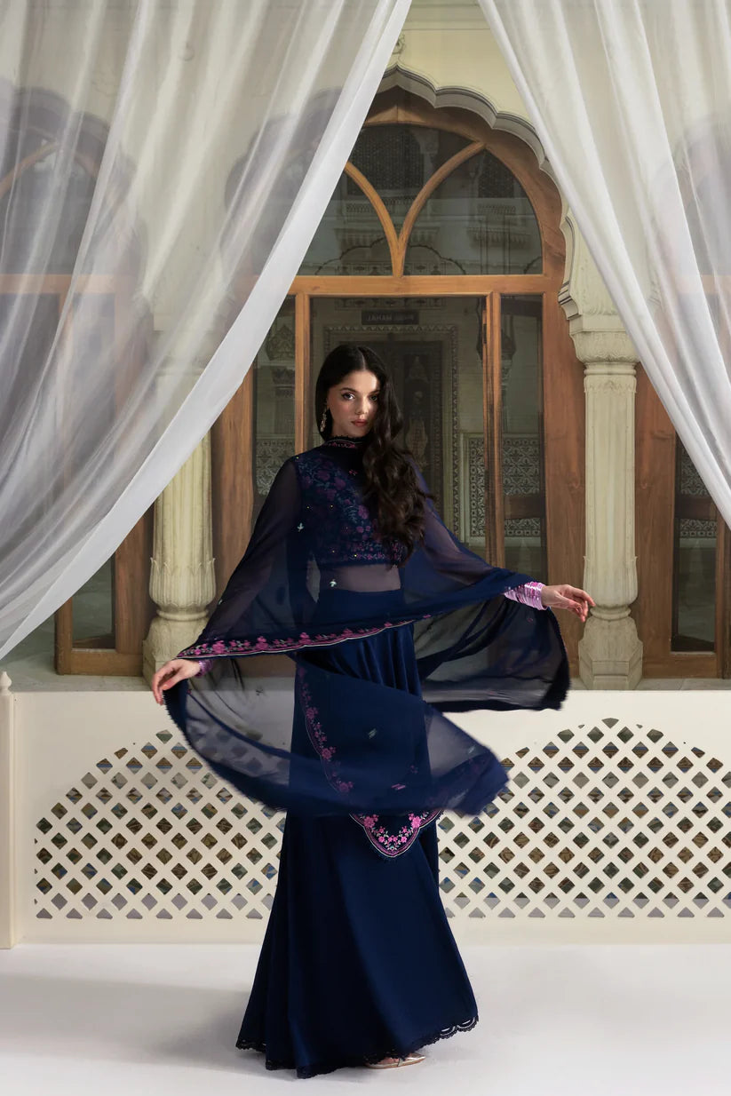 NAVY BLUE LEHENGA CHOLI WEDDING EDIT 2025 (NPA3-25434) | ZAIB