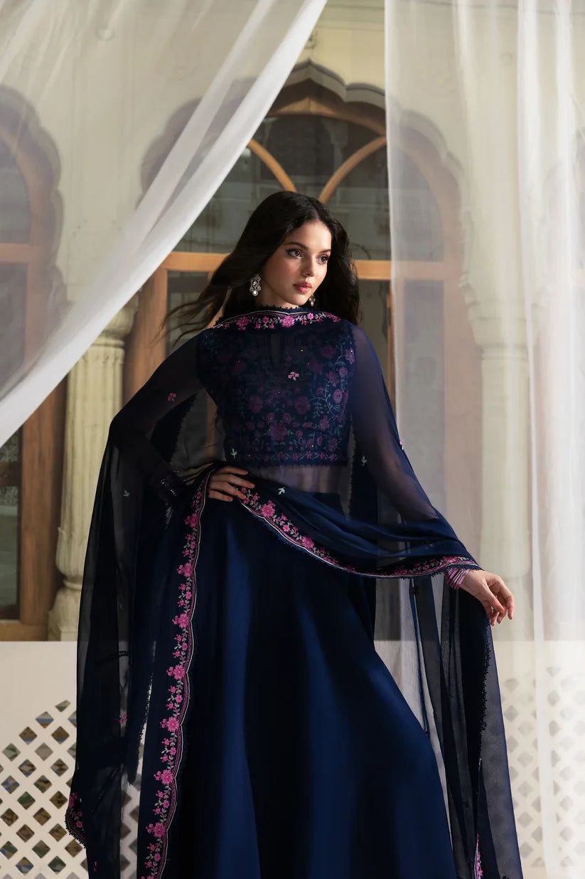 NAVY BLUE LEHENGA CHOLI WEDDING EDIT 2025 (NPA3-25434) | ZAIB