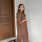 Zehra Saleem Luxe Edit '26 - The Bare Mardana Kurta In Chocolate Brown