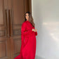 Zehra Saleem Luxe Edit '26 - The Bare Mardana Kurta In Cherry Red