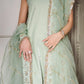 PASTEL MINT LUXURY VELVET COUTURE (NPA3-25456) | ZAIB