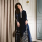 DEEP BLUE LUXURY VELVET COUTURE (NPA3-25457) | ZAIB