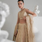 TUSCAN BEIGE TIMELESS LEHNGA CHOLI SET WEDDING EDIT 2024/2025 (NPA3-24428) | ZAIB