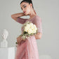 BLUSH PINK MODERN TIMELESS SAREE WEDDING EDIT 2024/2025 (NPA3-24429) | ZAIB