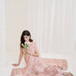 Zaib SS Eid Pret '25- PEACHY PINK LUXURY EMBROIDERED 3PCS SET NPA3-25423