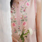 Zaib SS Eid Pret '25- PEACHY PINK LUXURY EMBROIDERED 3PCS SET NPA3-25423
