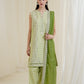 Zaib SS Eid Pret '25 - PISTACHIO LUXURY EMBROIDERED 3PCS SET NPA3-25429
