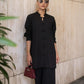 Black Mandarin Button Set | New Arrivals | LIRA