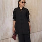 Black Mandarin Button Set | New Arrivals | LIRA