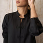 Black Mandarin Button Set | New Arrivals | LIRA