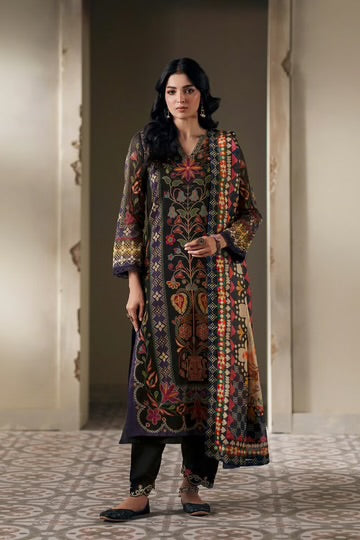 JET BLACK | E4004/103/902 | Rozana Collection SS '26- Drop 7 | Ethnc
