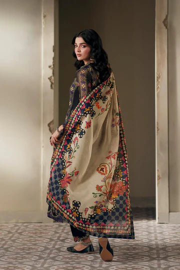 JET BLACK | E4004/103/902 | Rozana Collection SS '26- Drop 7 | Ethnc